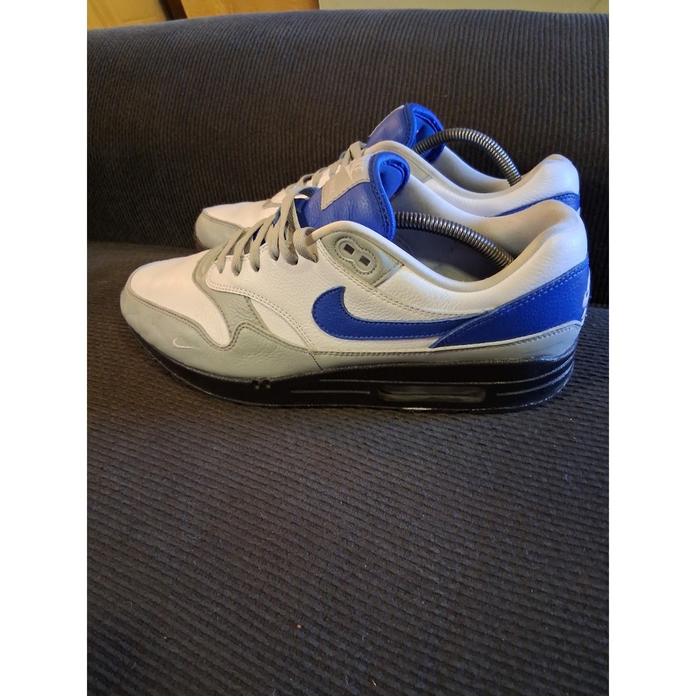 Nike ID By You Air Max 1 Blue White‎ Silver HQ3714-900 Mens 11.5